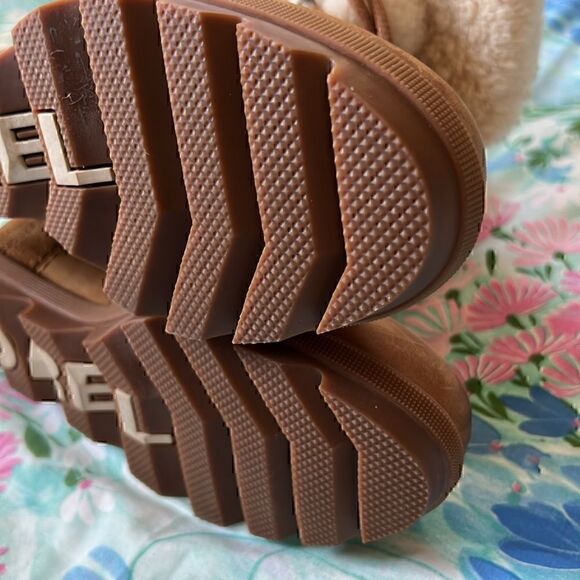 Sorel Joan of Arctic Wedge II Sherpa Tie Boots - 8 Camel - Picture 11 of 16